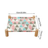 Cooling Elevated Dog Bed Small Wooden Pet Bed for Summer Cat Dog Hammock Bed Cat Beds for Indoor Cat Cots Furniture Puppy Bed