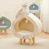 Wood Indoor Sleeping Habitats Cat Bed Kittens Washable Warm Cats Nest Beds Furniture Light Weight Cama Para Perros Pet Supplies