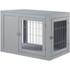 Furniture Style Dog Crate for Medium Large Dogs Indoor Aesthetic Dog Stuff Kennel Pretty Cute End Side Table Nightstand Walnut