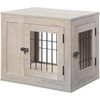 Furniture Style Dog Crate for Medium Large Dogs Indoor Aesthetic Dog Stuff Kennel Pretty Cute End Side Table Nightstand Walnut