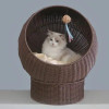 Banana Leaf Rattan Cat Nest Cat Villa Cat House Cat Bed Pet Bed Cattery Cat Furniture Removable and Washable Scratch-Resistant
