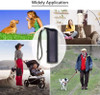 3 in 1 Dog Repeller Device LED Ultrasonic Dog Training Repellents Anti-barking Device with Flash Light Outdoor Portable Whistle+