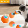 ROJECO Cat Toys Smart Interactive Cat Bouncing Ball Automatic Rolling Ball Training Self-moving Electric Toy Dog Pet Accessories