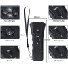 Portable Dog Repeller Anti Barking Stop Bark Training Device Trainer LED Ultrasonic Multifunction Dogs Trainer Without Battery