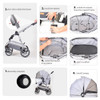Car for Dogs Doggies Dog Pet Stroller Kitties Bunnies Large Cat Stroller With Detachable Carrier for Puppies Trolley Products