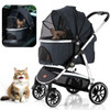 Car for Dogs Doggies Dog Pet Stroller Kitties Bunnies Large Cat Stroller With Detachable Carrier for Puppies Trolley Products