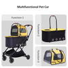 Luxury 4 Wheels Dog Pram Pet Stroller Trolley and Carrier for Cat