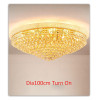Living Room Led Lamp Modern Luxury Golden Crystal Chandelier Ceiling