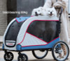 Pet Stroller for Medium Large Multiple Dogs with Rotating Front Wheels Rear Brakes Cat Puppy Cart Carrier Travel Carriage Wagon