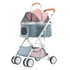 Luxury Pet Stroller Foldable Detachable Cat Dog Stroller Outdoor Travel Puppy Car Seat Dog Nest Portable Cats Carrier Bag Gifts