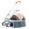 Luxury Pet Stroller Foldable Detachable Cat Dog Stroller Outdoor Travel Puppy Car Seat Dog Nest Portable Cats Carrier Bag Gifts