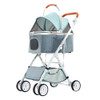 Luxury Pet Stroller Foldable Detachable Cat Dog Stroller Outdoor Travel Puppy Car Seat Dog Nest Portable Cats Carrier Bag Gifts