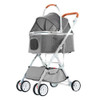 Luxury Pet Stroller Foldable Detachable Cat Dog Stroller Outdoor Travel Puppy Car Seat Dog Nest Portable Cats Carrier Bag Gifts