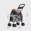 Pet Dogs Cats Cart Outdoor Portable Folding Pet Stroller Car Dog Cat Travel Cart Small Lightweight Carriage Dog Cat Carrier