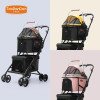 2022 New Detachable Pet Out Cart Teddy Puppy Dog Cart Small Cat Cart Foldable Light Dog Push Dog Carrier Backpack