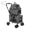 Detachable 2 Layer Pet Trolley 4 Wheel Universal Stroller for Small Dog Cat Carrier Bag Basket Pulley Cart Supplies Accessories