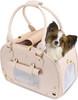 PetsHome Dog Carrier Purse, Pet Carrier, Cat Carrier, Waterproof Premium Leather Pet Travel Portable Bag Carrier