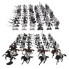 Knights Toys Plastic Warriors Medieval Knights Horses Soldier Action Model Toys Knights Warriors Model Collection Gifts