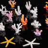 Artificial Coral Fish Tank Decoration Emulates Starfish Resin Reef Landscape Aquarium Decoration Craft Tabletop Decoration