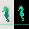 Artificial Glowing Fish Aquarium Decor Fake Hippocampus Float Ornament Simulation Silicone Sea Horse Fish Tank Landscape Decor