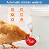 4PCS Automatic Chicken Water Feeder Drinking Cups Poultry Kit for Chicks Duck Goose Turkey Quail Feeding Watering Supplie