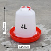 2Set Chickken Feeding Watering Supplies Chicken Feeder Drinker Poultry Chick Hen Quail Bantam Feeding Tool 1L 2L 4L