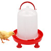 Automatic Chicken Drinking Goblet Bucket 3L Capacity Plastic Poultry Rooster Hen Feeding Device Farm Animal Watering Supplies