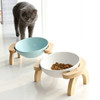 Ceramic Bowls For Cats Cat Bowls Raised Stand Cat Feeding & Watering Supplies Neck Protection Dog Feeder Pet Supplies