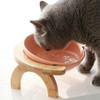 Ceramic Bowls For Cats Cat Bowls Raised Stand Cat Feeding & Watering Supplies Neck Protection Dog Feeder Pet Supplies