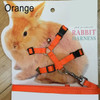 Pet Rabbit Soft Harness Leash Adjustable Bunny Traction Rope for Running Walking SAL99
