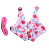 Cute Print Littel Cat Rabbit Harness and Leash Set Outdoor Walking Pet Harnesses for Small Animals Rabbits Teacup Dogs Clothes