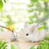 New 1.4m 2.0m Adjustable Pet Hamster Leash Harness Rope Gerbil Cotton Rope Harness Lead Collar for Rat Mouse Hamster Pet Leash