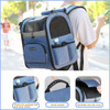 Dog Carrier Bag Pet Double Shoulder Backpack Sturdy Frame Breathable Foldable Dog Double Doors Bag Fits 20 lbs Pets Travel Set