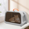 Pet Cat Carrier 17.3 * 11.4 * 13.4" Travel Cat Small Dog Carrying Bag Pet Castle Portable Pet Cat Carrier for Puppies Kittens Pet Cat Carrier 17.3 * 11.4 * 13.4" Travel Cat Small Dog Carrying Bag Pet Castle Portable Pet Cat Carrier for Puppies Kittens