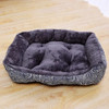 Pet Bed Dog Cat Square Plush Kennel Cattery Sofa Basket Ultra Soft Washable House Supplies Puppy Kitten Accessories