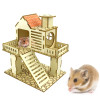 Hamster Wooden Villa House Climbing Toy Hideout Nesting Habitat for Chinchillas Guinea Pigs Small Animals 5 Styles Dropshipping