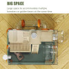 Transparent Hamster Cages Breathable Small Animals Cage Panoramic Acrylic Hamster Habitats Rabbit Breeding Box Guinea Pig House