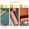 62" Wooden Outdoor Rabbit Hutch Small Animal Habitat with Detachable Run and Elevated Main House