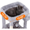 69 Inches XXL Cat Tower for Indoor Cats Bed Cats Climbing Tree Cozy Basket Freight Free Freight Free Houses and Habitats
