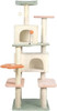 53-Inch Flower Cat Tree Cat Apartment Plush Habitat Kitten Amusement Platform House Furniture More Robust and Secure Framework