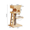 Wooden Cat Towers for Big Cats Houses and Habitats Cat Tree Gym Accessories Home Climbing Castle Aids Villa Toy Pets Products