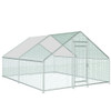 USA IN STOCK Dropshipping Large Metal 3*4M Chicken Coop Chicken Runs Rabbits Habitat Walkin Poultry Cage Hen Run House