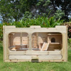 78X44X40CM Solid Wood Hamster Drawer Cage Guinea Pig Squirrel Habitats Small Animal Toys Pets House for Mice Gerbils Mouse
