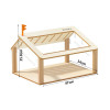 Hamster Cage Oversized Wooden Hamster House and Habitats Acrylic Viewing Cage Breeding Nest Supplies Small Animals Houses
