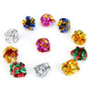 24/12pcs Colorful Crinkle Balls Sound Tin Paper Toy for Cat Durability Vocalization Dolls Playing Interactive Bite Squeak Toys