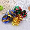 24/12pcs Colorful Crinkle Balls Sound Tin Paper Toy for Cat Durability Vocalization Dolls Playing Interactive Bite Squeak Toys