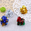 24/12pcs Colorful Crinkle Balls Sound Tin Paper Toy for Cat Durability Vocalization Dolls Playing Interactive Bite Squeak Toys