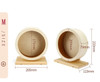 Wooden Hamster Running Wheel Training Silent Wheel Cage Accessories Toy Small Animals Exercise Hamster Sports Running