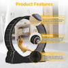 Cat Wheels for Indoor Cat, Cat Wheel with Carpeted Runway, Cat Exercise Wheel for Kitty’s Longer Life,Pet Products