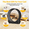 Cat Wheels for Indoor Cat, Cat Wheel with Carpeted Runway, Cat Exercise Wheel for Kitty’s Longer Life,Pet Products